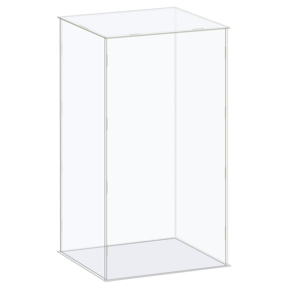 Estuche Caja Acrílico Transparente Unique Bargains Vitrina 21x16x41cm para Coleccionables