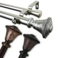 thumbnail image 2 of InStyleDesign  Sheridan 1 inch Diameter Adjustable Double Curtain Rod bronze 160 to 240 inches Bronze Finish, 2 of 4