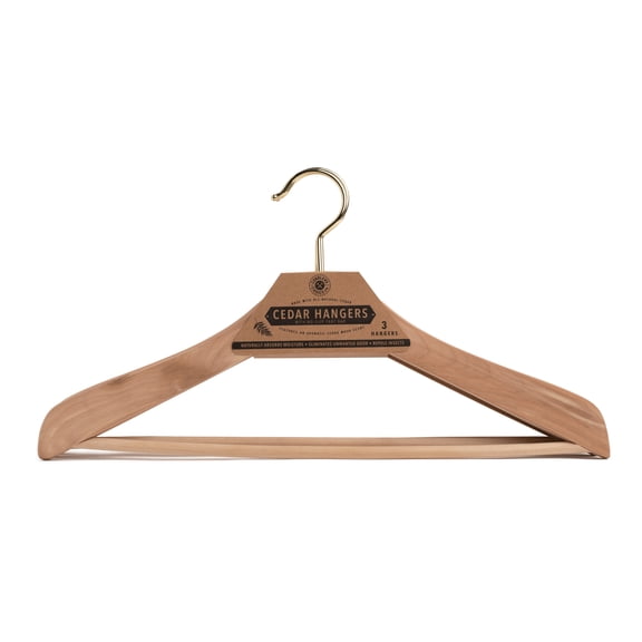 Cobbler's Choice Cedar Hanger (3-Pack), Naturally Absorbs Moisture, Eliminates Unwanted Odor, & more