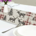 thumbnail image 4 of Yayeee Table Runner 70 inches Long Home Kitchen Dinning Party Decoration, Beige Deer, 4 of 7