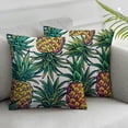 thumbnail image 3 of PIKWEEK Pillow Covers Summer Colorful Fresh Pineapple Tropical Fruit Cotton  Throw Pillow Case Cushion Cover Outdoor Home Couch Decorative Set of 2 Multiple specifications, 3 of 7