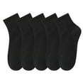 thumbnail image 1 of Calcetines de algodón para niñas, calcetines deportivos de color sólido, calcetines de algodón de primavera y verano, 1 of 5
