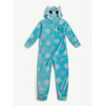 thumbnail image 5 of Justice Girls Long Sleeve Zip Front Hooded Onesie Pajama, Sizes 5-18, 5 of 7