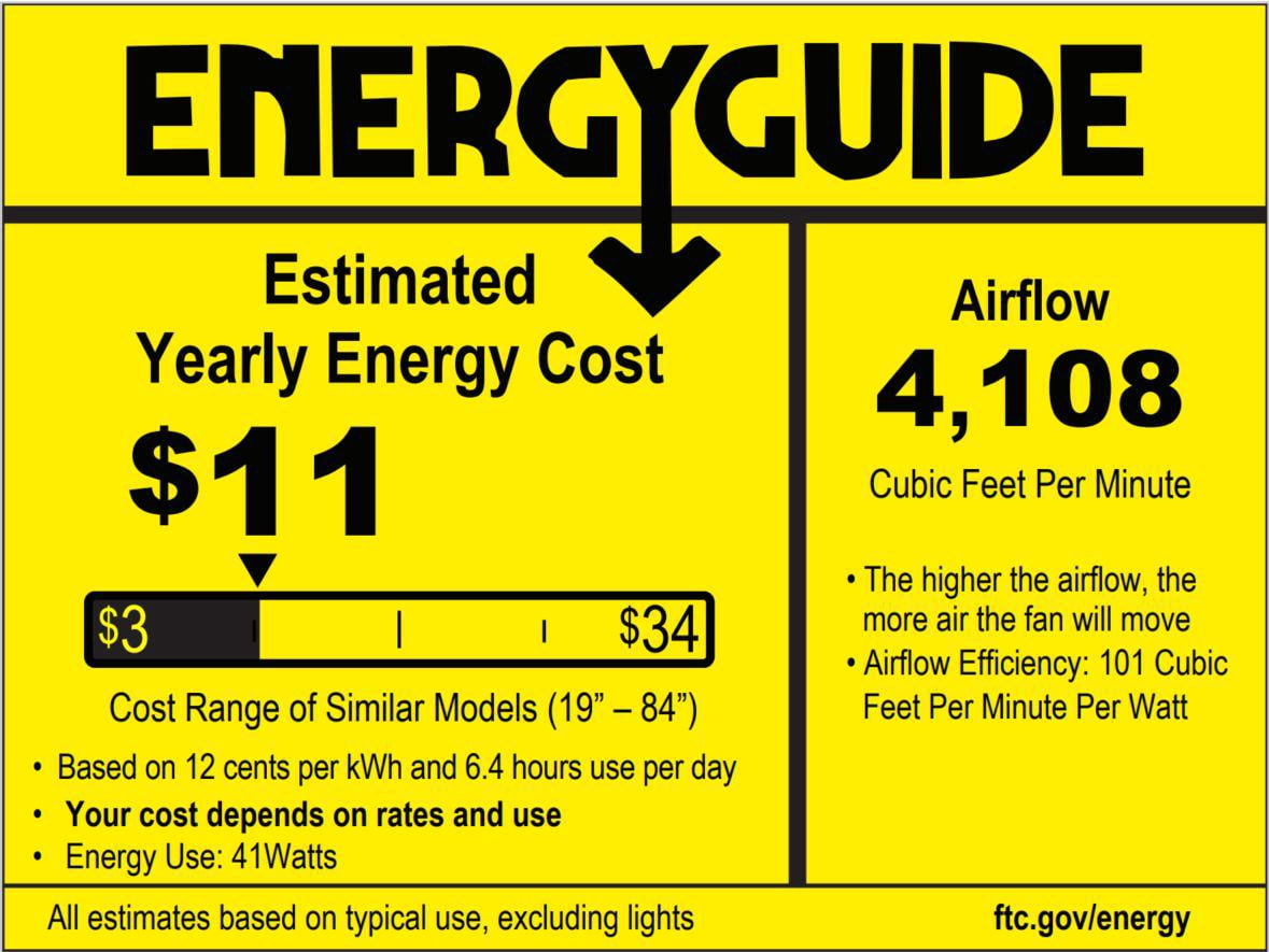 Uforic Modern 66" 6-Blade Ceiling Fan with LED Light, 6-Speed Reversible Outdoor Ceiling Fan for Patio, Quiet DC Motor, App & Remote Control (Black)
