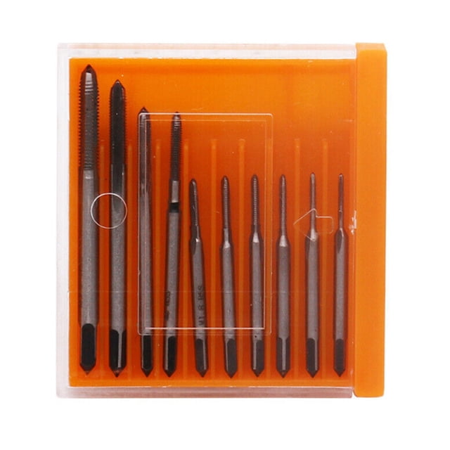 10Pcs High Speed Metric Straight Spiral Flute Coarse Thread Watches Micro Taps Set