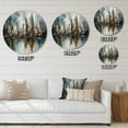thumbnail image 4 of Designart "Skyscraper Abstract 4" City Metal Round Wall Art Prints, 4 of 5