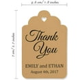 thumbnail image 5 of 100 PCS Personalized Paper Tags Thank You For Celebrating Custom Wedding Favor Hang Tags, 5 of 5