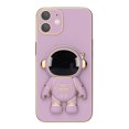 thumbnail image 2 of 3D Plating Astronaut Hidden Stand Case Cover Cute Astronaut Stand Phone Case para IPhone 12 TPU Cover, 2 of 3