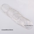thumbnail image 7 of BENECREAT 500 Loop Silver Jewelry Memory Beading Wire Bangle Bracelet Wire for Bracelet DIY Jewelry Making - 22 Gauge 60mm, 7 of 7