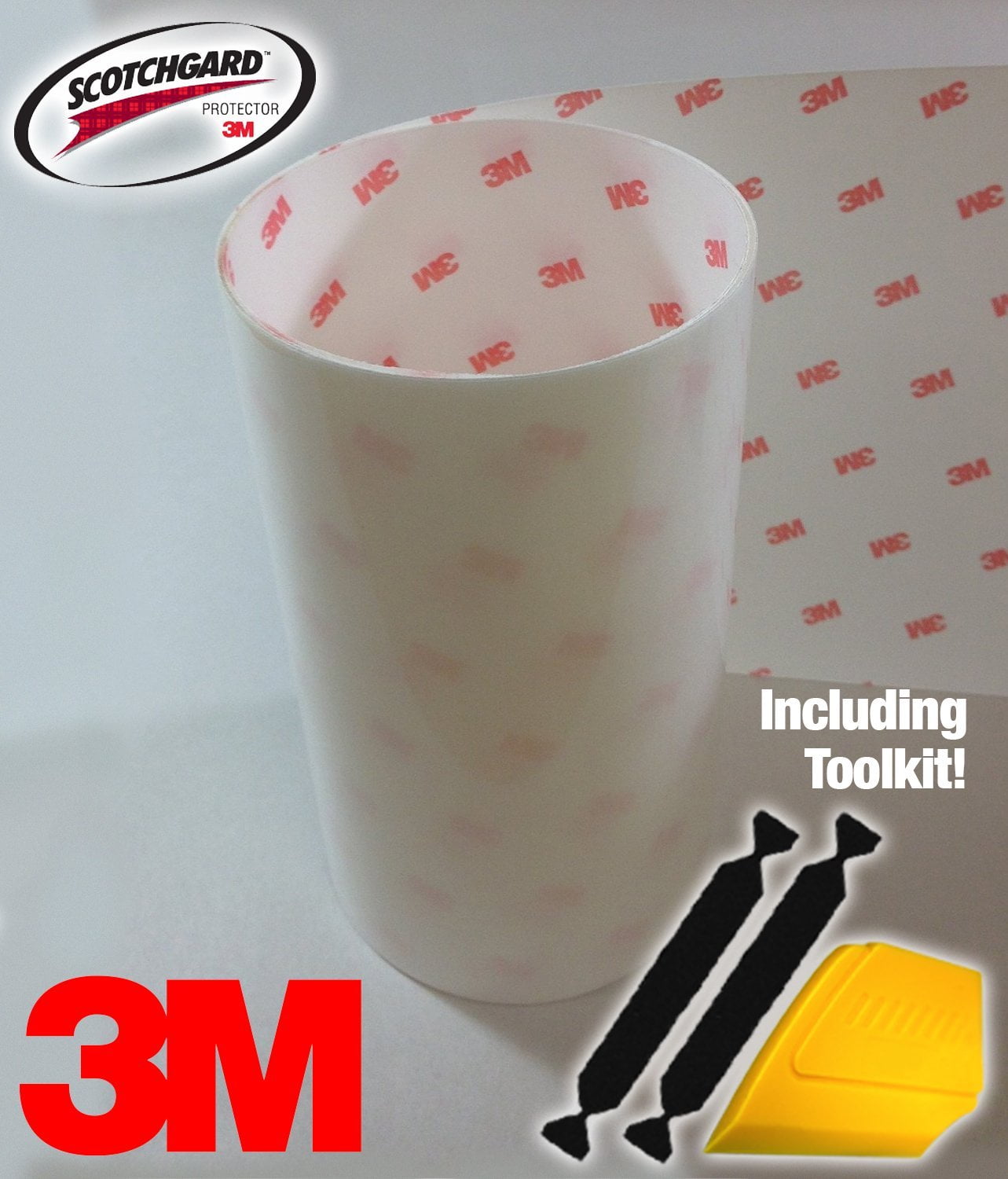 3M Clear Paint Protection Vinyl Film 4" Wide (Including Tools) Choose