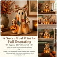 thumbnail image 3 of Lighted Vintage Patchwork Ghost, Light Up Ghost with Pumpkin Lantern Halloween Decor, 2027 Vintage Halloween Patchwork Ghosts Lamp, Rustic Fall Figurine Decoration for Mantel Shelf Entryway Porch, 3 of 5