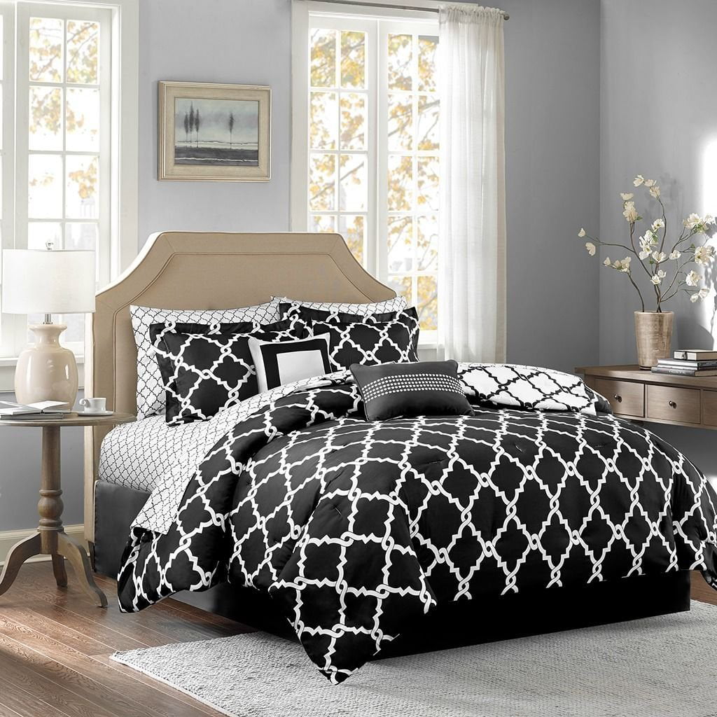 Empire Home Black Galaxy Oversized Comforter Set Soft 10 Piece Bed in a Bag - New ARRIval SALE ...