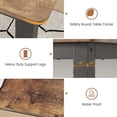 thumbnail image 6 of 71 Inch Industrial Dining Table, Large Rectangle Kitchen Table with Metal Legs, Round Corners, Wooden Conference Tables Writing Desk for Dining Room, Living Room, 6 of 8