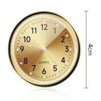 Mini Luminous Dashboard Clock - Magnetic Analog Watch for Cars, Motorcycles, and Home Decor - Stylish Steel Pocket Clock for All Surfaces