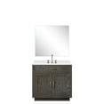 thumbnail image 2 of Brown Oak Bath Vanity , 36 In. W X 22 D, Cultured Marble Top, Faucet, 34 Mirror For With Faucet And Included, 2 of 7