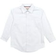 thumbnail image 2 of Leveret Kids & Toddler Boys Long Sleeve Uniform Cotton Dress Shirt Variety of Colors (Size 2-14 Years) (White, 8 Years), 2 of 3