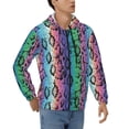 thumbnail image 4 of Zip Up Hoodies for Men - Colorful leopard print A Long Sleeve Comfrt Men'S Fashion Hoodies & Sweatshirts, Jackets for Men Hoodies Pullover Clothing Clothes with Pouch, 4 of 5