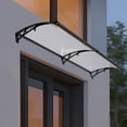 thumbnail image 6 of 78.7*23.6in Front Door Arch Rainshed Canopy Outdoor Sun Protection Arch Awning 200cm*60cm, 6 of 35