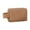 Coffee, variant on KIHOUT Small Makeup Bag, Creamy Leather Travel Cosmetic Pouch with Mirror, Waterproof Zipper Organizer for Women