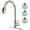 Silver, variant on Kitchen Faucets with Pull Down Sprayer, Single Handle Kitchen Sink Faucet with Deck Plate, Brushed Nickel & SUS304 Stainless Steel, Commercial Modern rv Kitchen Faucets for Bar, Laundry, Utility Sink