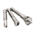 thumbnail image 1 of 3pcs Steel Single-End Countersink Drill Bits 90 Degree Steel Deburring Tools Hole Cutters, 1 of 7