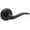 Black, variant on Kwikset 788Selrh Sedona Right Handed Non-Turning One-Sided Dummy Door Lever - Nickel