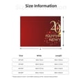 thumbnail image 5 of Uemuo Happy New Year 2025 Printed Throw Blanket for Couch, Fluffy Fuzzy Blankets for Bed, Sofa, Cozy Flannel Faux Fur Blanket-, 5 of 6