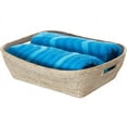 thumbnail image 2 of Kouboo La Jolla Oblong Rattan Storage & Shelf Basket, Home Countertop, Cube Storage Bins For Nursery, White Wash, 2 of 4