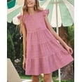 thumbnail image 6 of Summer Dresses for Women Ruffle Sleeve Mini Babydoll Dress Beach Casual Loose Flowy Dresses Sundress, 6 of 6