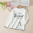thumbnail image 2 of Qopobobo Girl Long Sleeve Shirts Girls Tops Girls Long Sleeve Tees Girls' Soft T-Shirts Kids Basic Crewneck T-Shirts Top for Teen Youth Girls White,7-8 Years, 2 of 8