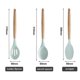 thumbnail image 2 of 19 Pcs Kitchen Utensils Set Wood Handle Silicone Cooking Utensils Set with Holder Food-Grade Spatula Spoon Kitchen Gadgets Set, 2 of 5