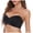 Black, variant on Low Back Bras for Women New Women's Solid Color Detachable Sling Beautiful Back Ventilate Strapless Type F Cup Bra Beige 34/75F