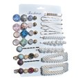 thumbnail image 1 of 20 pinzas para el pelo, pasadores para el pelo, horquilla geométrica con purpurina, accesorios elegantes para el cabello, regalos para mujeres y niñas, 1 of 5