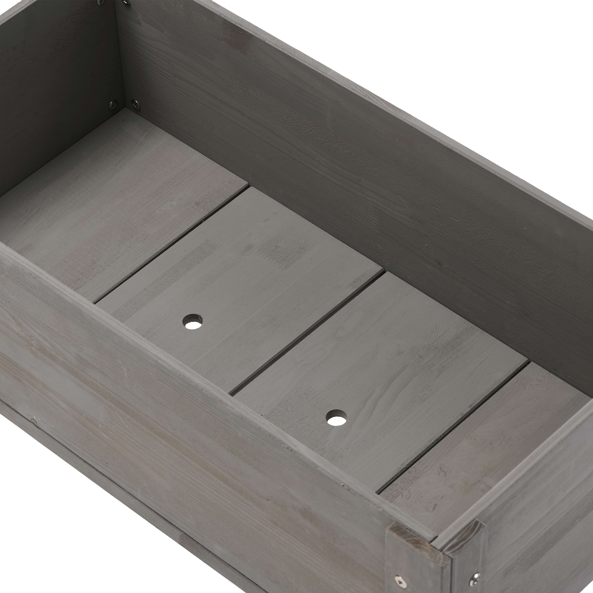 Jopath Grey Raised Garden Bed with Legs, Elevated Wooden Planter Box for Outdoor Plants Flowers Fruits Vegetable Herb Growing(31"x31"x16")