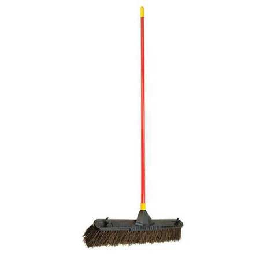 QUICKIE 636 Push Broom,60" Handle L,24" Broom W