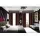 thumbnail image 1 of Cortinas opacas K68 marrón de 213 cm de largo con ojales superiores que bloquean la luz, ideales para dormitorio, puerta corrediza y decoración del hogar., 1 of 7