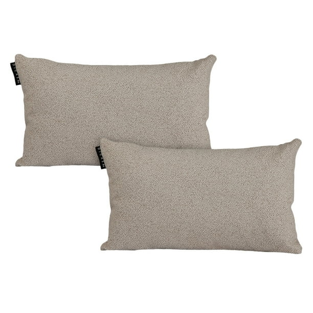 Cojin Riñonera Decorativa Rectangular Set de 2 Apolo Crema