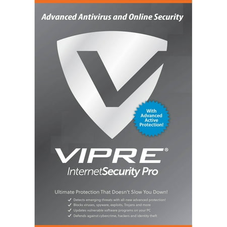 ThreatTrack VISP31Y2016ESD-000US VIPRE Internet Security Pro, 3 PCs, 1 Year (Email