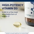 thumbnail image 5 of Metagenics Vitamin D3 5000 - for Immune Support, Bone Health & Heart Health* - High Potency Vitamin D - Non-GMO - Gluten-Free - 120 Softgels, 5 of 8