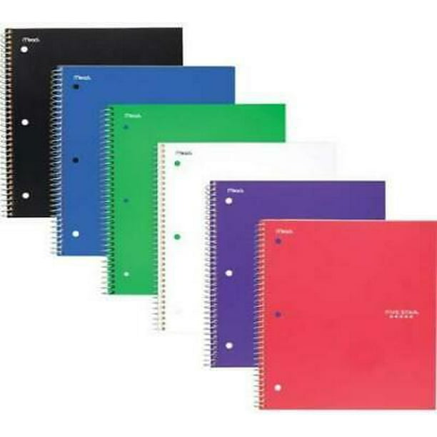 Mead Five Star Subject Spiral Notebook (38052)