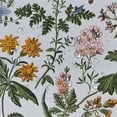 thumbnail image 5 of JEUXUS Vintage Garden Plants with Herbs Flowers Botanical Shower Curtain for Bathroom Decoration White, 5 of 7