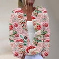 thumbnail image 1 of LOVZFMLL Cardigan pour Femmes Cardigan à Manches Longues Creusé Couleur Unie Veste Décontractée, 1 of 6