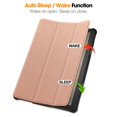 thumbnail image 2 of SaniMore for Amazon HD10 (2023) Case, Auto Sleep/Wake Rugged PC Tri-Fold Kickstand [Support iPad 1st/3rd Pencil Charging]  Shockproof Protective Case for Women Men, Rosegold, 2 of 10