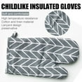 thumbnail image 2 of LNGOOR Prevent Hot Hands Heat Resistant Cotton Gloves Mitts for Grilling, BBQ, Kitchen, Cooking, Baking, Pots, Pans, Smoking and Oven, 2 of 8