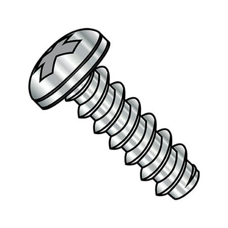 

8-18X2 Phillips Pan Self Tapping Screw Type B Fully Threaded 18-8 Stainless Steel (Pack Qty 2 000) BC-0832BPP188