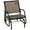 Brown, variant on Resenkos Outdoor Glider Chair, Patio Glider Chair,Outdoor Glider Chair, Steel Swing Chai with Curved Armrests, Brown
