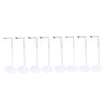 thumbnail image 4 of Homoyoyo 8 Pcs Rangement de Jouets en Plastique Blanc pour Poupée sur Table, 4 of 8
