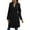 Black, variant on Women'S Double Breasted Long Sleeves Long Trench Coat Windproof Classic Lapel Slim Overcoat with Belt Army Green XL
