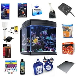 JBJ 28 Gallon Nano Cube WiFi LED Aquarium DELUXE REEF PACKAGE w/ ATO WITHOUT THE (Best Nano Reef Tank)