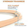 thumbnail image 3 of Geeetech PETG Filament 1.75mm, Diameter Tolerance +/- 0.03 mm, 1 KG (2.2 LBS) Spool Fit Most FDM 18D Printer Skin color, 3 of 7